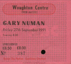 Milton Keynes Ticket 1991
